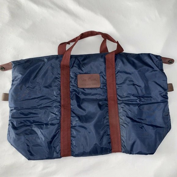 Pierre Cardin Vintage 1980s Travel Bag Navy Blue R - Picture 2 of 8
